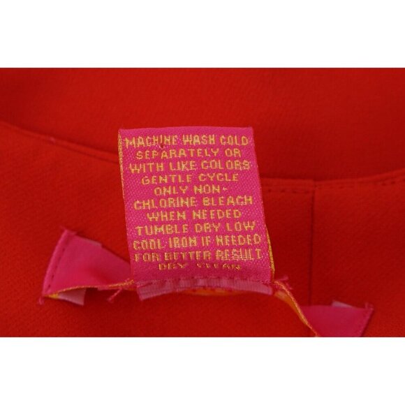 Catherine Dress Women 4 Red Midi Flutter Long Sleeve Lined Zipper Party‎ Festive - Picture 10 of 10